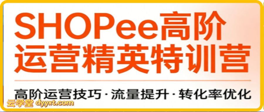 梦凡老师·Shopee虾皮高阶运营课程