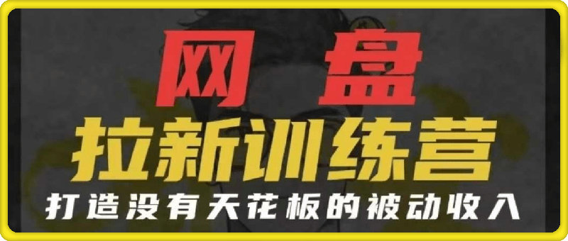 网盘拉新训练营