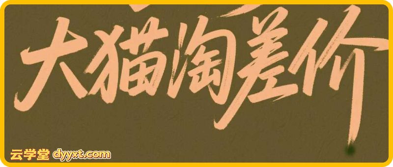 2026版大猫淘差价课程2026年4月(价值3980元)