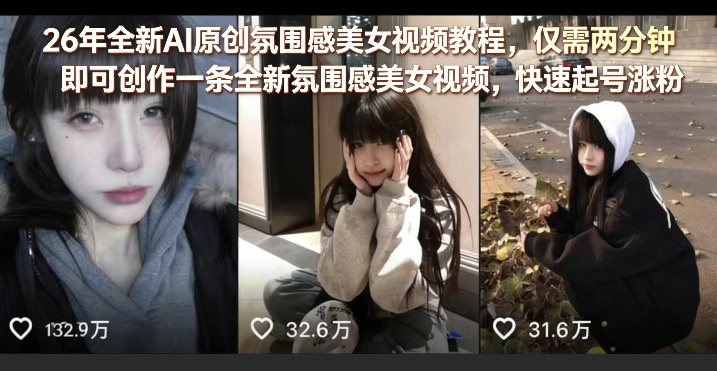 AI氛围感美女跳舞,美女短视频制作全流程